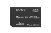 4-гигабайтовая карта Memory Stick Pro Duo от Sony