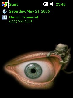 так выглядит программа на экране КПК